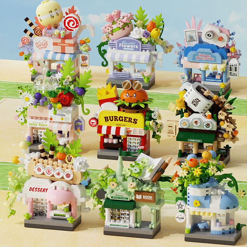 Street Scene Store Building Blocks — representative Toys & Games sample