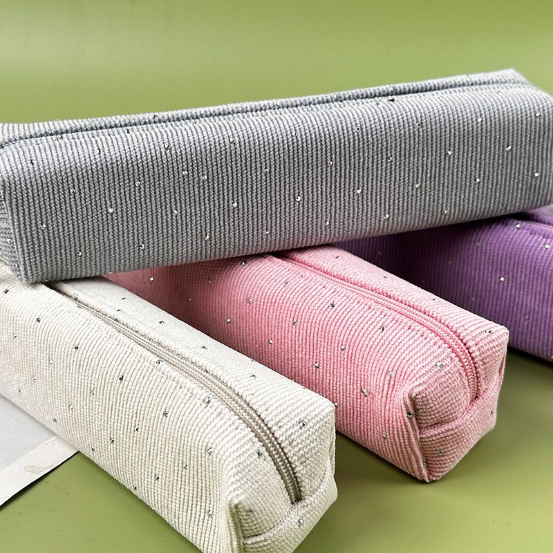 Textured Fabric Pencil Cases Multicolor — representative Stationery & Cards sample
