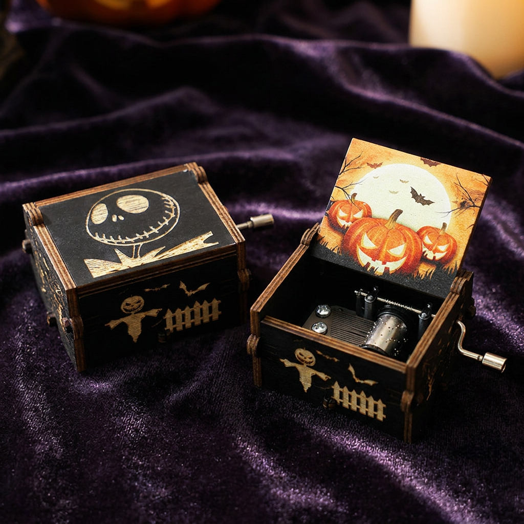 3D Hand-Cranked Wooden Music Box — representative Home & Kitchen sample