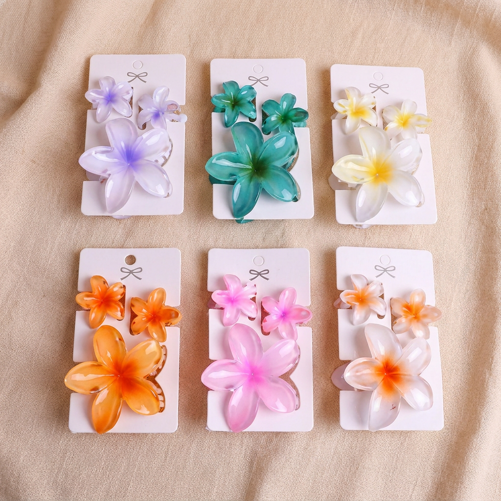 Egg Flower Claw Clips 3pcs — representative Accessories & Bags sample