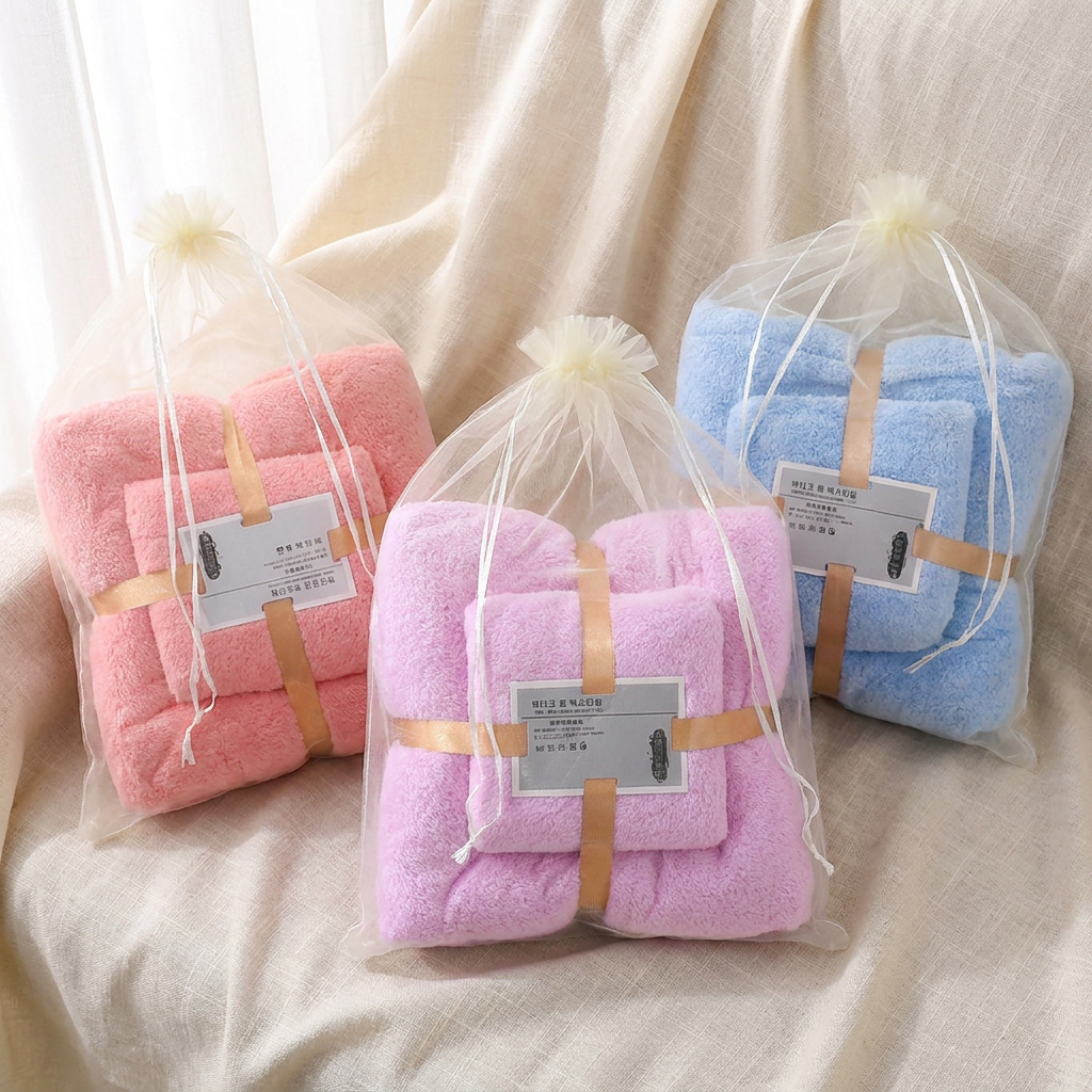 2pcs Soft Cotton Towel Set — representative Home & Kitchen sample