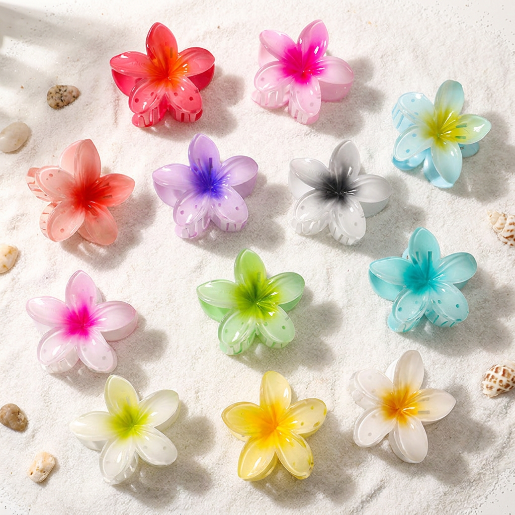 Frangipani Hair Bow Ties and Clips — representative Accessories & Bags sample