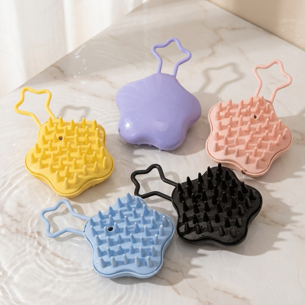 Star-Shaped Shampoo Brush — representative Beauty & Nails sample
