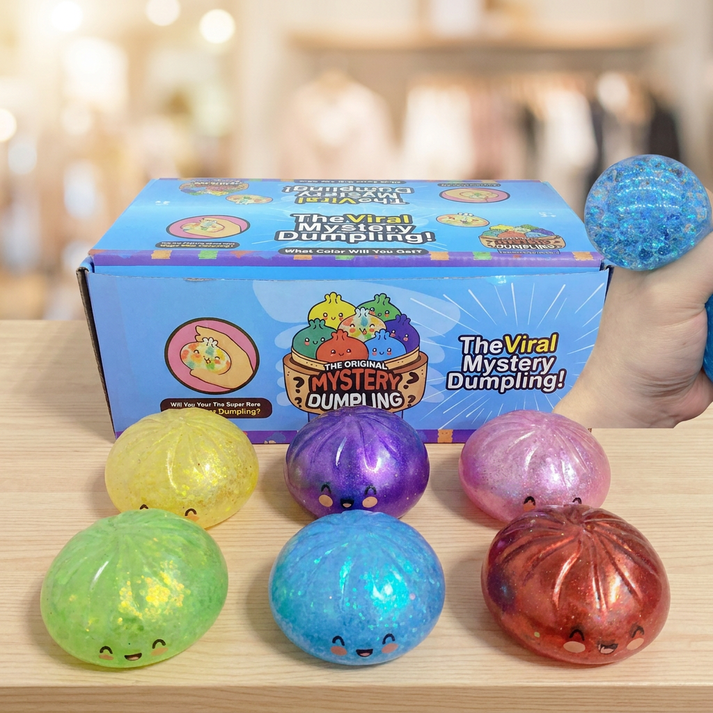 Glitter Dumpling Assorted Colours Squishy Toy — representative Toys & Games sample