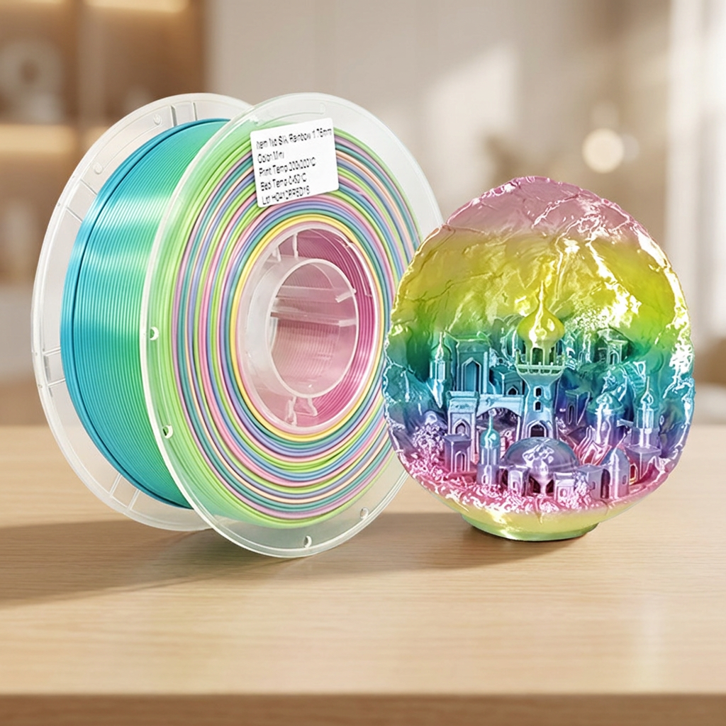 Rainbow Silk Color 1KG 3D Printer Filament — representative 3D Printed & Novelty sample