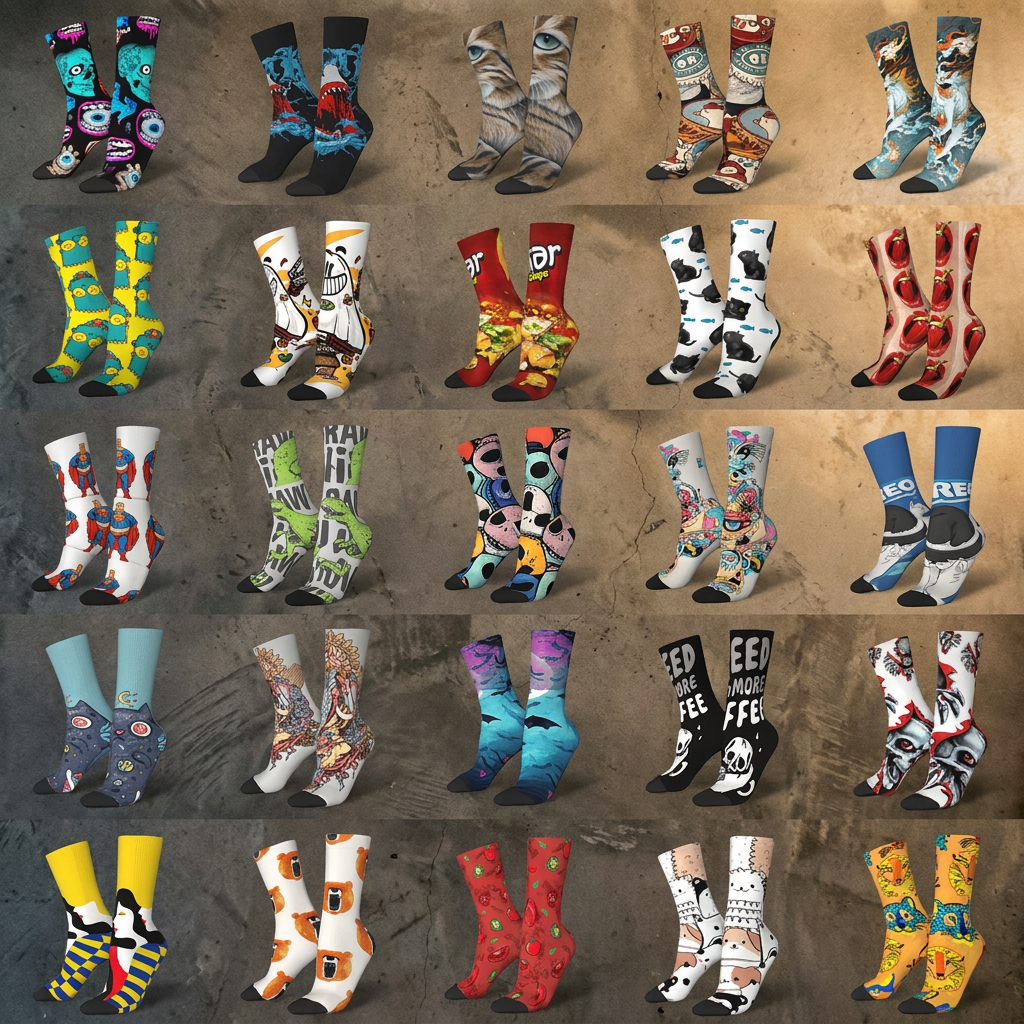 Graphic Socks — representative Accessories & Bags sample