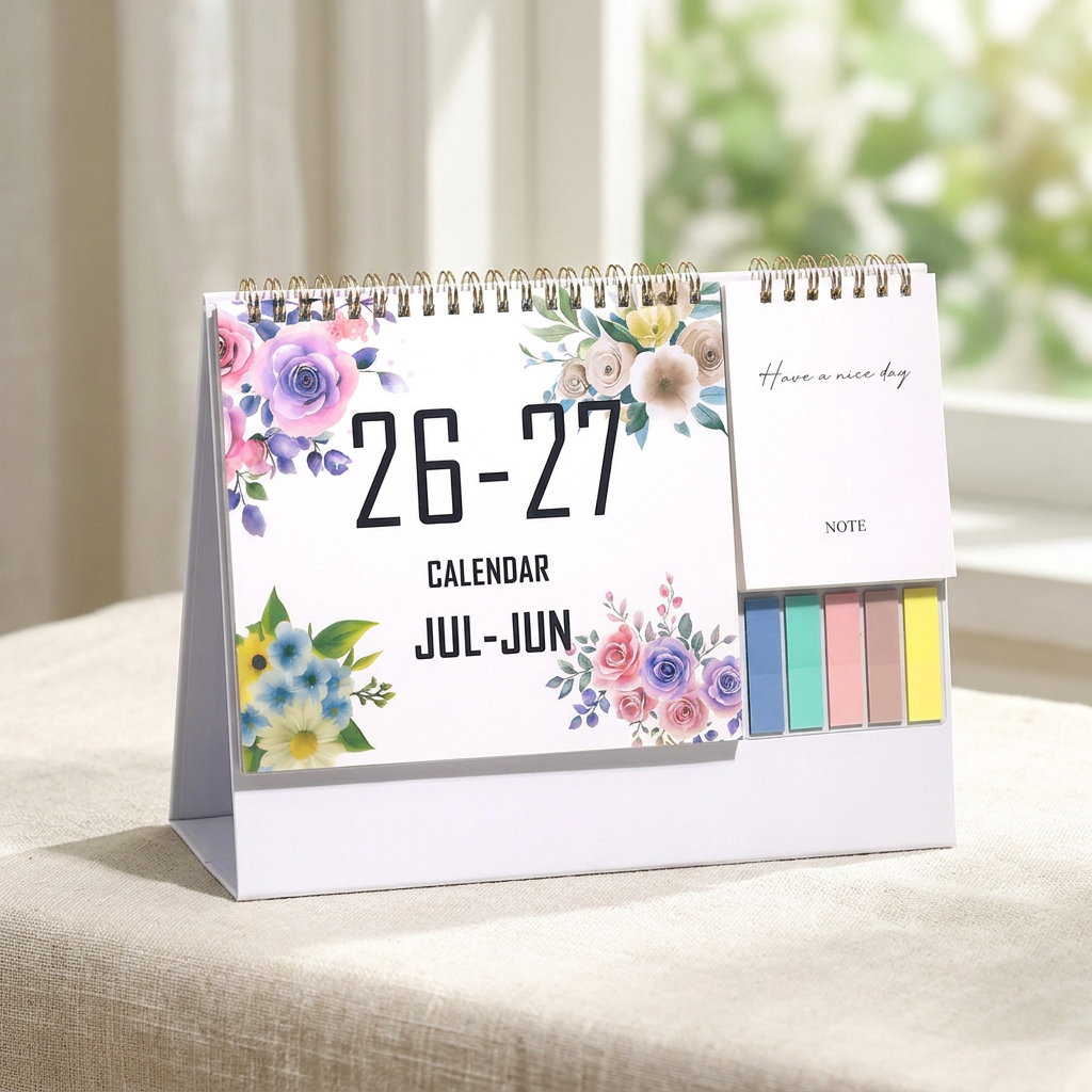 2026 Floral Desk Calendar Set — representative Stationery & Cards sample
