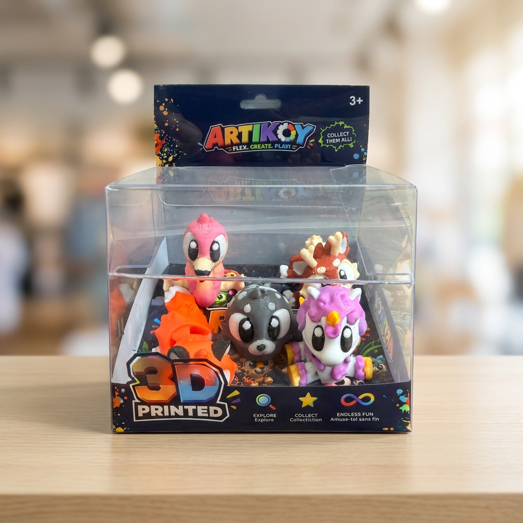 Artikoy 3D Printed Mini Animal Figurines 5 Each — representative 3D Printed & Novelty sample