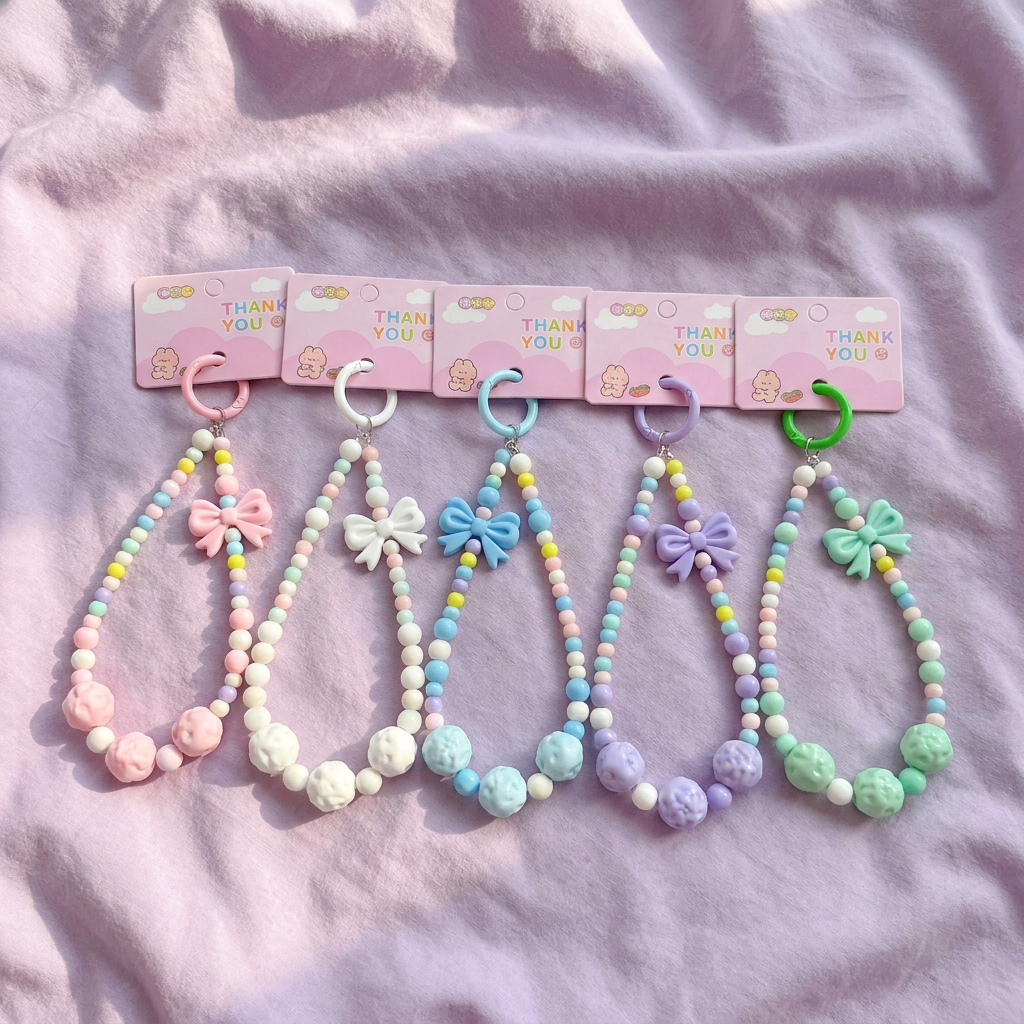 Multicolor Beaded Phone Charms — representative Tech & Gadgets sample
