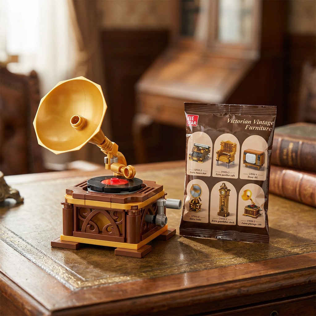 Vintage Phonograph Building Block Set — representative Toys & Games sample