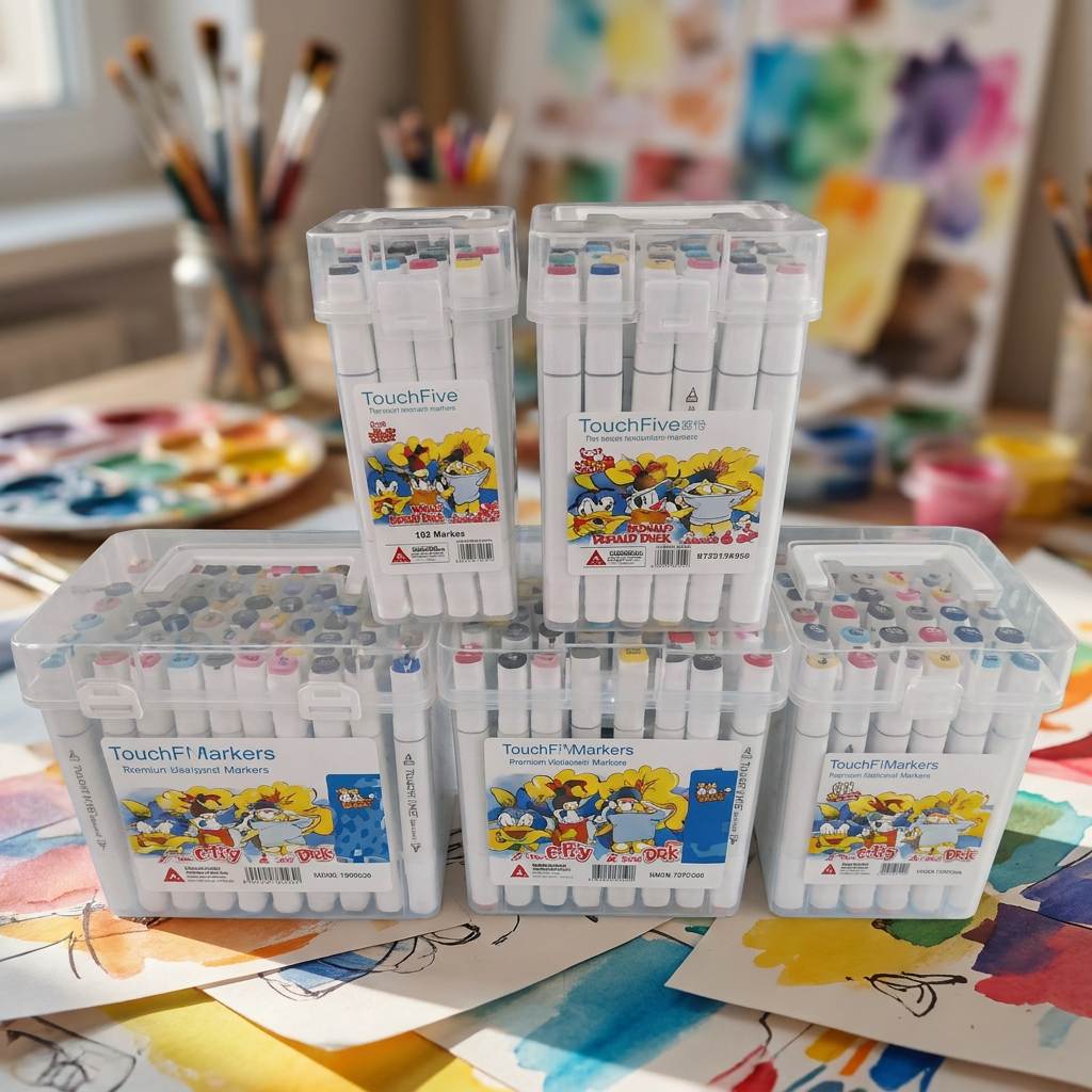 12 Color Dual Tip Markers — representative Stationery & Cards sample