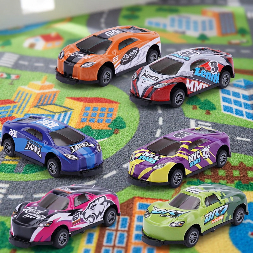 Tinplate Pull-back Jumping Car — representative Toys & Games sample