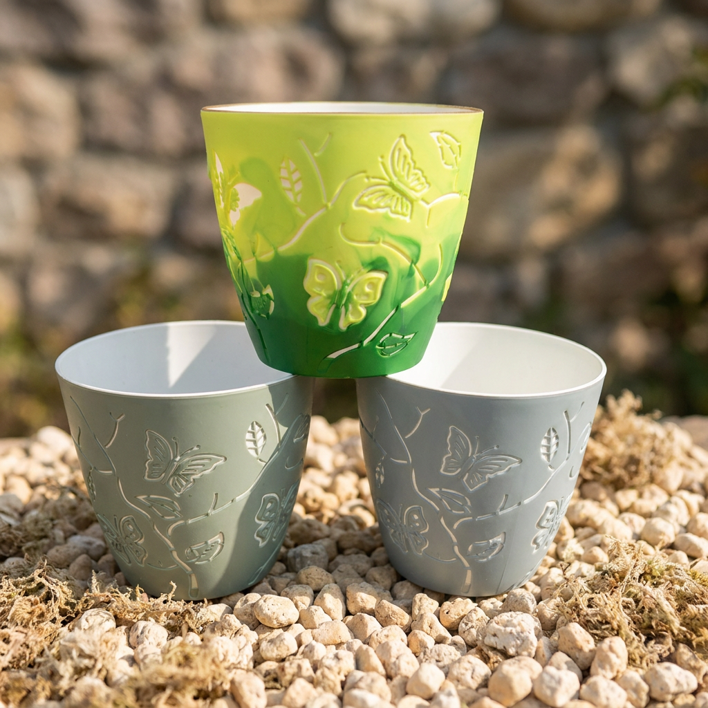 Middle Self-Watering Plastic Pot — representative Home & Kitchen sample