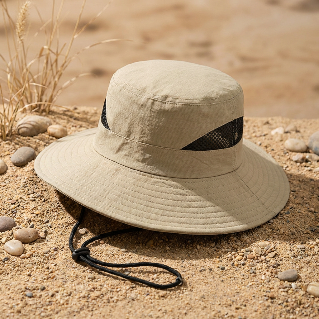 Waterproof Wide Brim Bucket Hat — representative Accessories & Bags sample