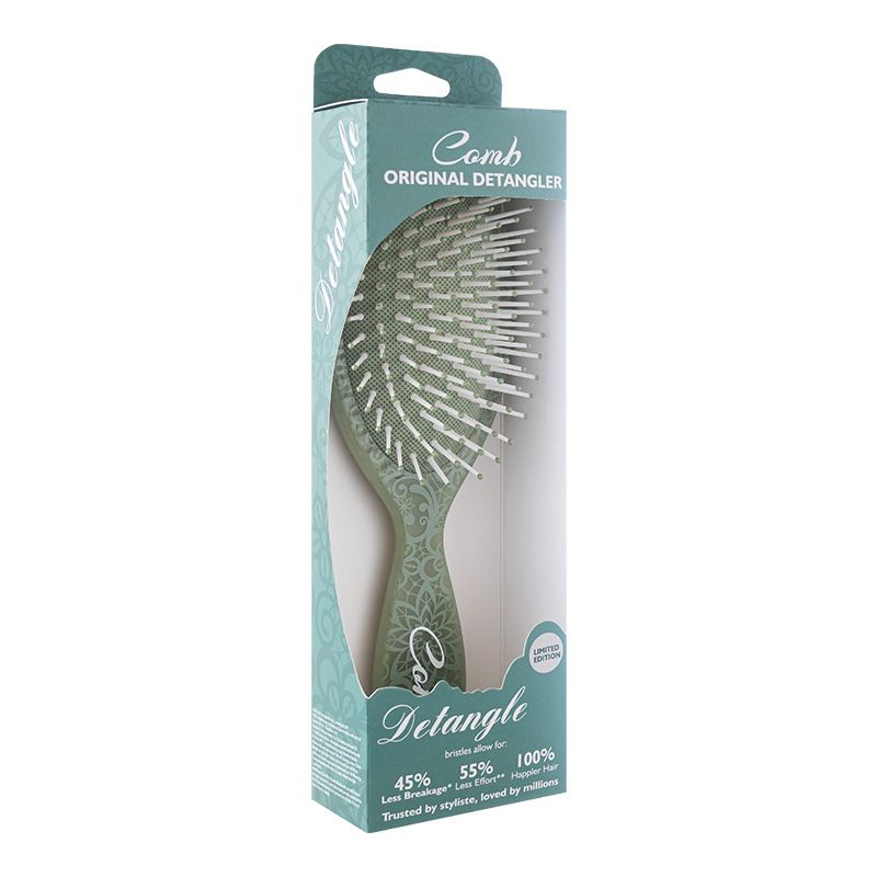 Oval Cushion Hair Brush with Totem Pattern — representative Accessories & Bags sample
